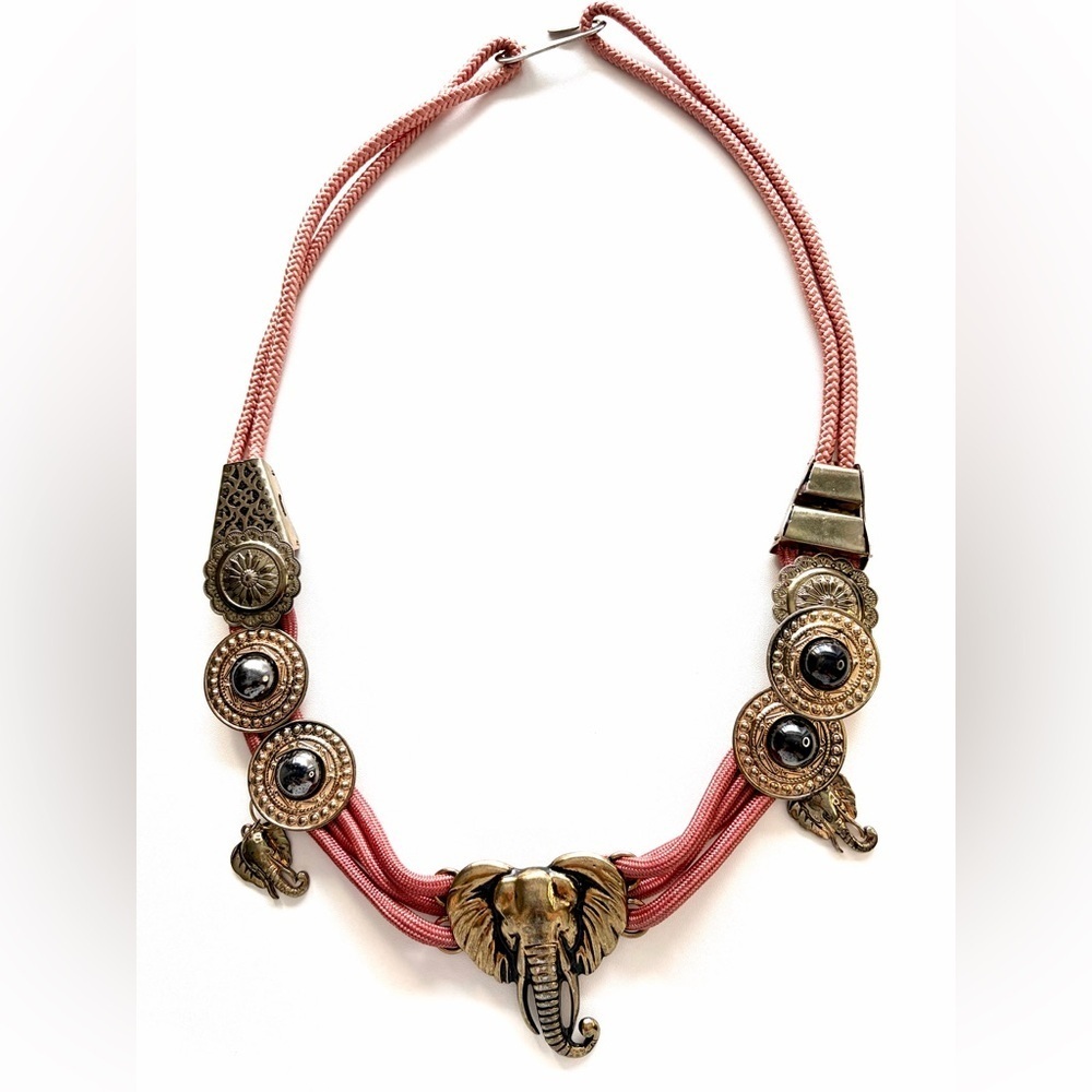Vintage Elephant Safari Concho Belt – Medium - Large - Picture 2 of 5